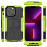 Sturzsichere, robuste Outdoor Handyhülle für iPhone 14 Pro Max in Grün