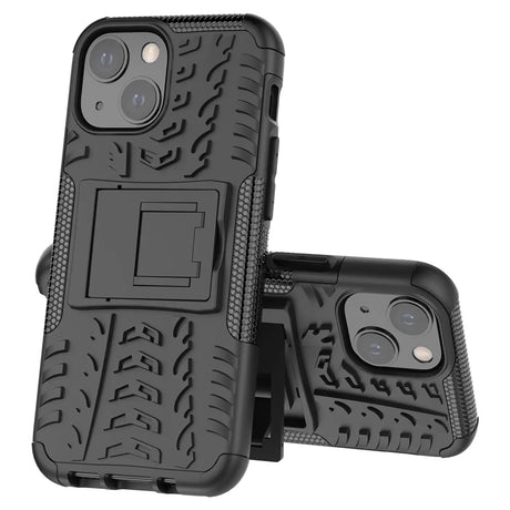 Sturzsichere, robuste Outdoor Handyhülle für iPhone 14 in Schwarz