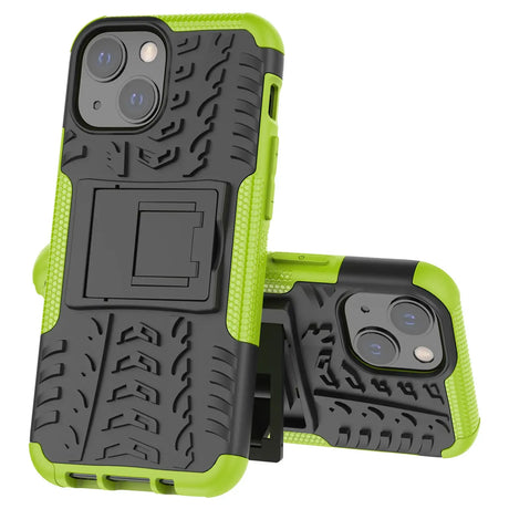 Sturzsichere, robuste Outdoor Handyhülle für iPhone 15 in Grün