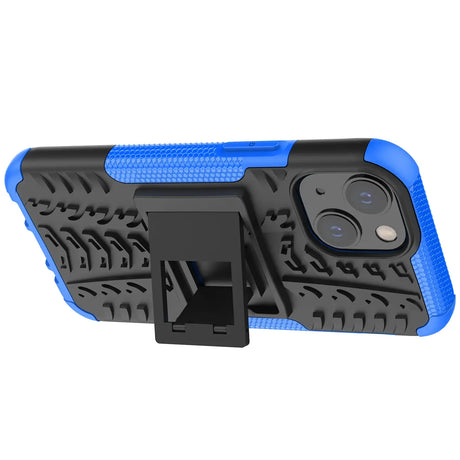 Sturzsichere, robuste Outdoor Handyhülle für iPhone 15 Plus in Blau