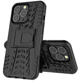 Sturzsichere, robuste Outdoor Handyhülle für iPhone 15 Pro Max in Schwarz