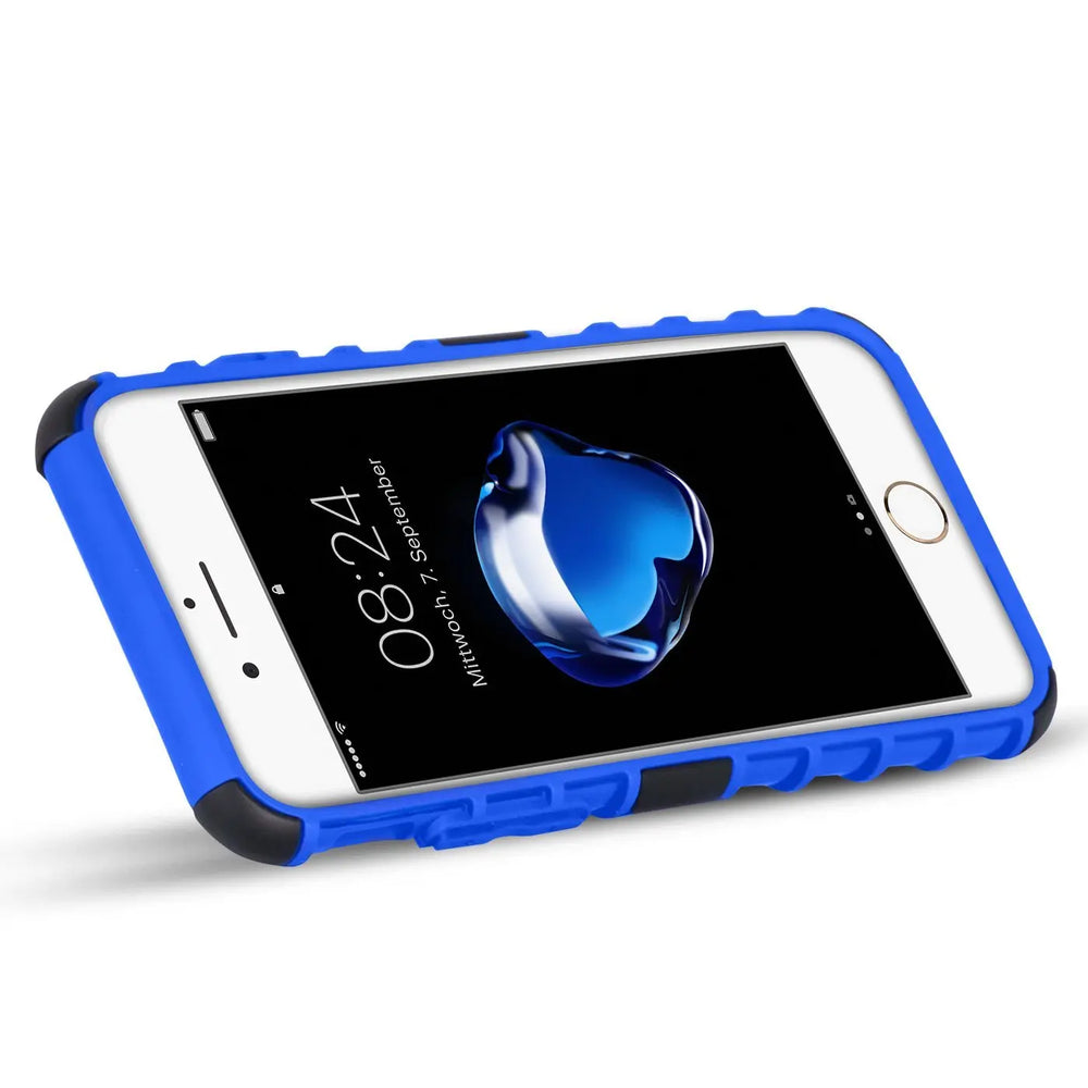 Sturzsichere, robuste Outdoor Handyhülle für iPhone 7 / 8 / SE 2 / SE 3 in Blau