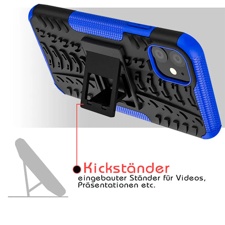 Sturzsichere, robuste Outdoor Handyhülle für iPhone 7 / 8 / SE 2 / SE 3 in Blau
