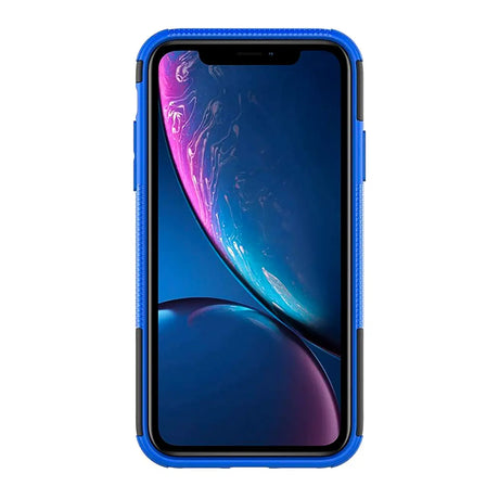Sturzsichere, robuste Outdoor Handyhülle für iPhone XR in Blau