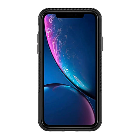 Sturzsichere, robuste Outdoor Handyhülle für iPhone XR in Schwarz