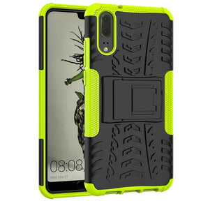 Sturzsichere, robuste Outdoor Handyhülle für Huawei P20 in Grün