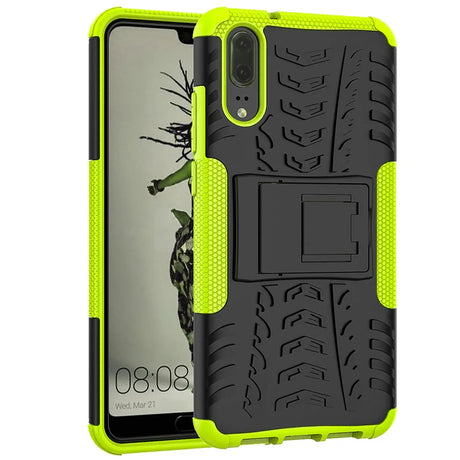 Sturzsichere, robuste Outdoor Handyhülle für Huawei P20 in Grün