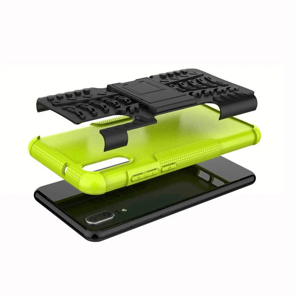 Sturzsichere, robuste Outdoor Handyhülle für Huawei P20 in Grün