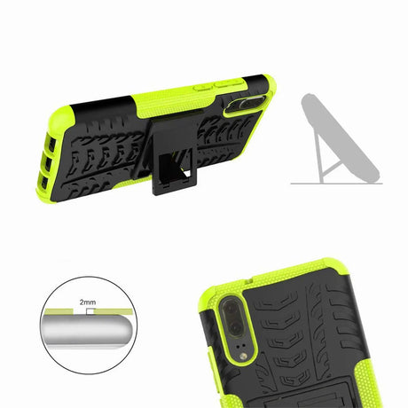 Sturzsichere, robuste Outdoor Handyhülle für Huawei P20 in Grün