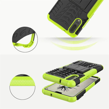 Sturzsichere, robuste Outdoor Handyhülle für Huawei P20 in Grün