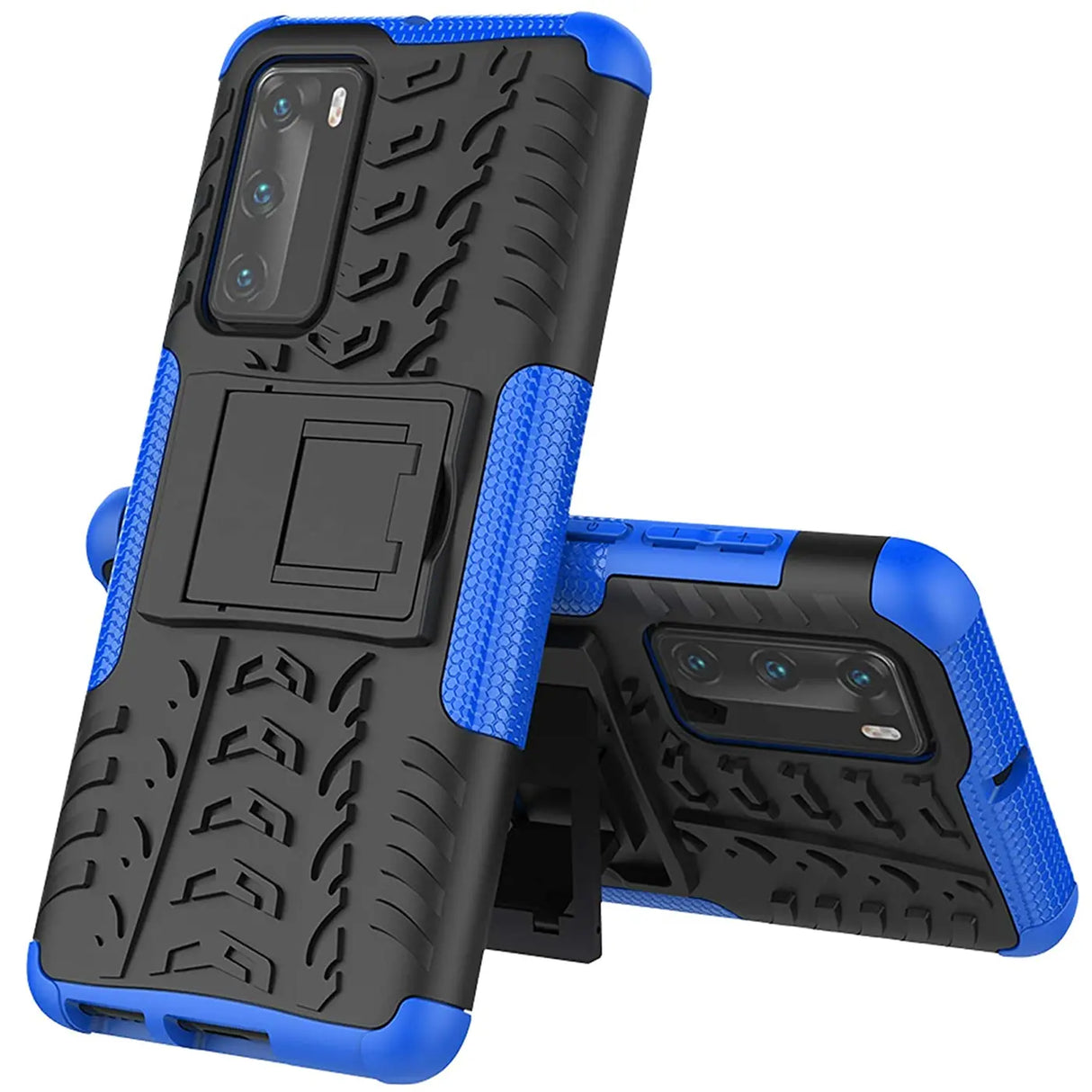 Sturzsichere, robuste Outdoor Handyhülle für Huawei P40 in Blau
