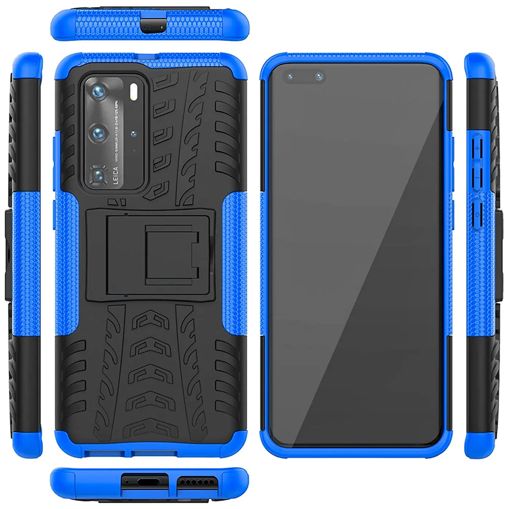 Sturzsichere, robuste Outdoor Handyhülle für Huawei P40 Pro in Blau