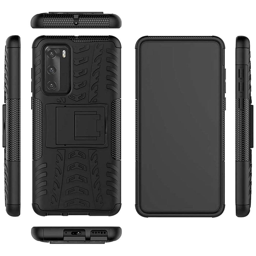 Sturzsichere, robuste Outdoor Handyhülle für Huawei P40 in Schwarz