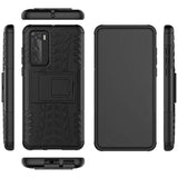 Sturzsichere, robuste Outdoor Handyhülle für Huawei P40 in Schwarz