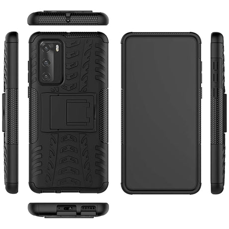 Sturzsichere, robuste Outdoor Handyhülle für Huawei P40 in Schwarz