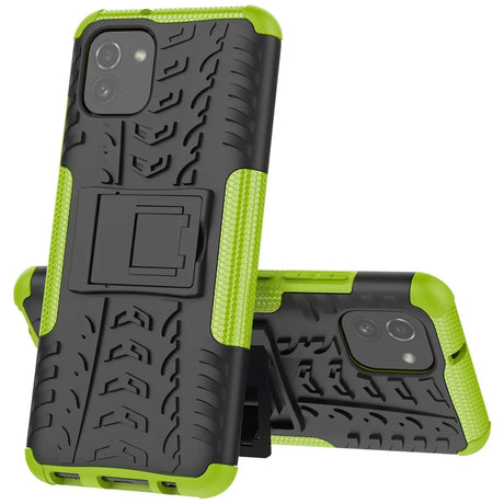 Sturzsichere, robuste Outdoor Handyhülle für Samsung Galaxy A03 in Grün