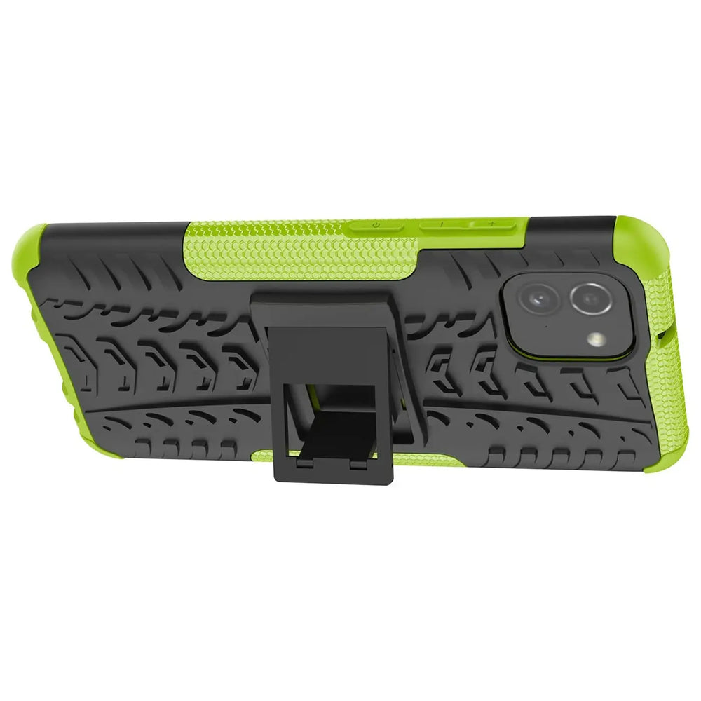 Sturzsichere, robuste Outdoor Handyhülle für Samsung Galaxy A03 in Grün