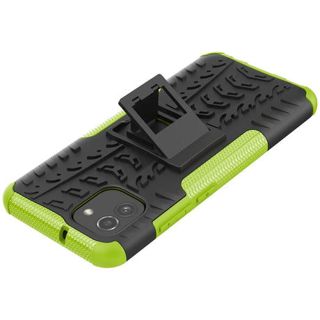 Sturzsichere, robuste Outdoor Handyhülle für Samsung Galaxy A03 in Grün
