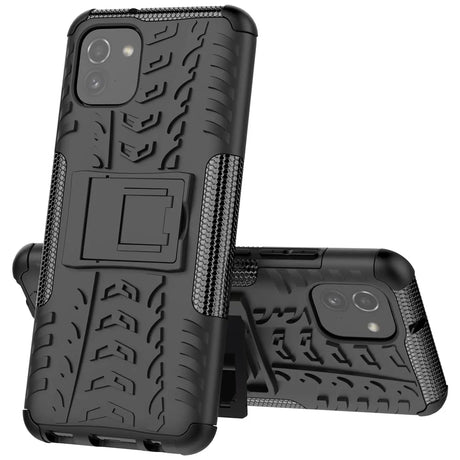 Sturzsichere, robuste Outdoor Handyhülle für Samsung Galaxy A03 in Schwarz