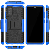 Sturzsichere, robuste Outdoor Handyhülle für Samsung Galaxy A03s in Blau