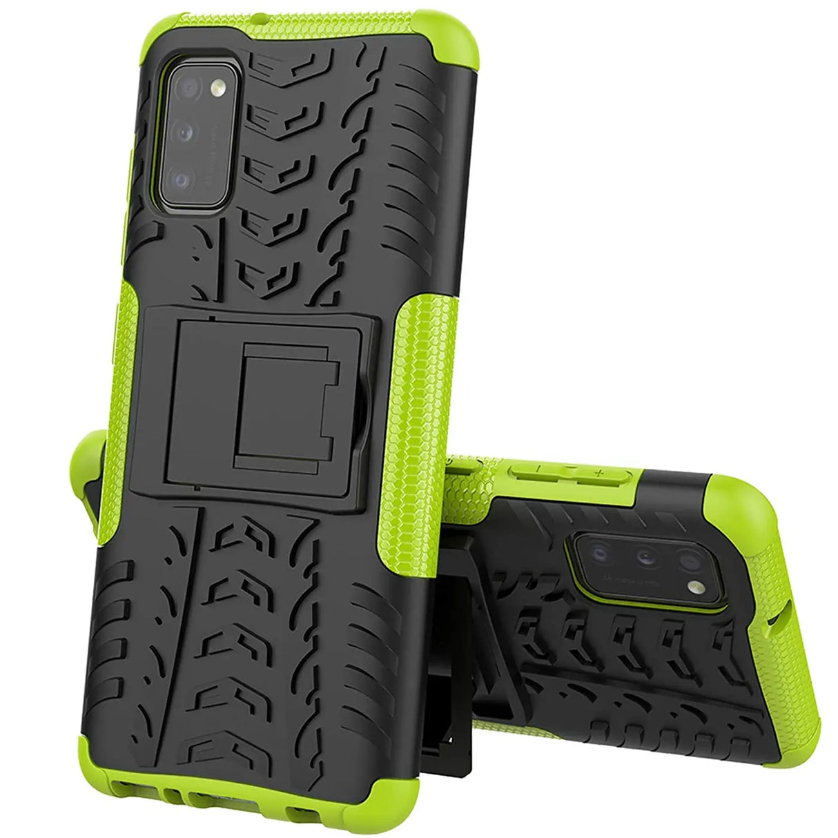 Sturzsichere, robuste Outdoor Handyhülle für Samsung Galaxy A03s in Grün