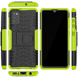 Sturzsichere, robuste Outdoor Handyhülle für Samsung Galaxy A03s in Grün