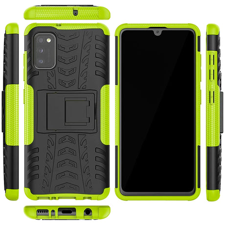 Sturzsichere, robuste Outdoor Handyhülle für Samsung Galaxy A03s in Grün