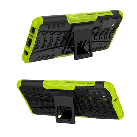 Sturzsichere, robuste Outdoor Handyhülle für Samsung Galaxy A03s in Grün