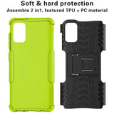 Sturzsichere, robuste Outdoor Handyhülle für Samsung Galaxy A03s in Grün