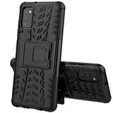 Sturzsichere, robuste Outdoor Handyhülle für Samsung Galaxy A03s in Schwarz