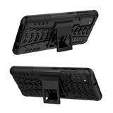 Sturzsichere, robuste Outdoor Handyhülle für Samsung Galaxy A03s in Schwarz