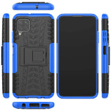 Sturzsichere, robuste Outdoor Handyhülle für Samsung Galaxy A12 / M12 in Blau