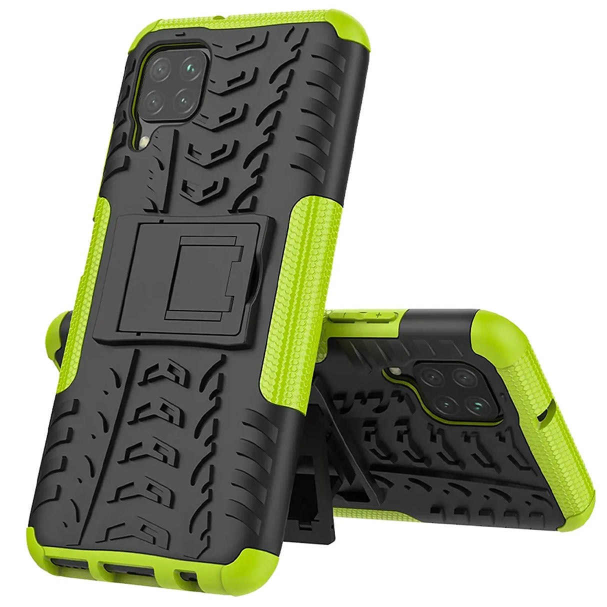 Sturzsichere, robuste Outdoor Handyhülle für Samsung Galaxy A12 / M12 in Grün