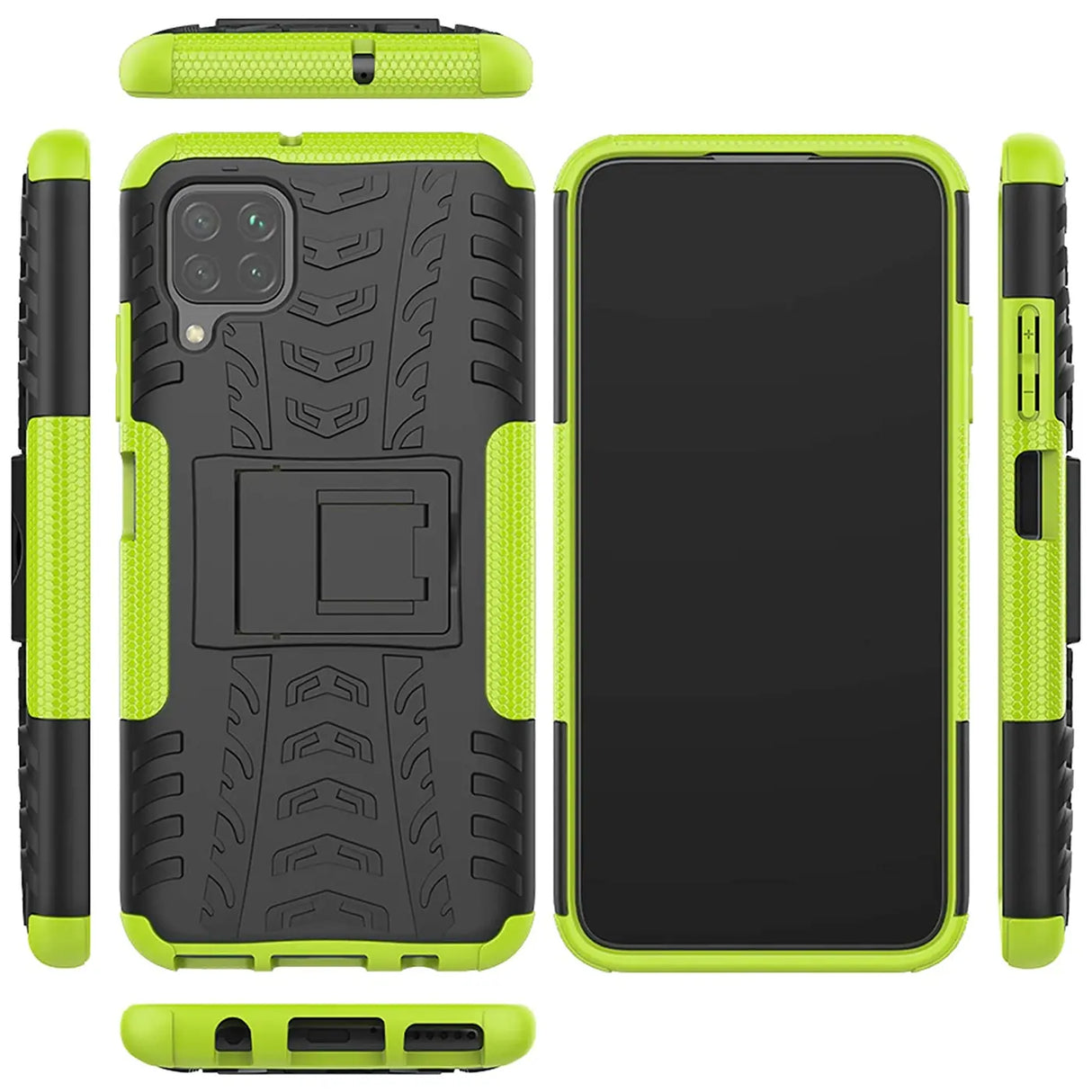 Sturzsichere, robuste Outdoor Handyhülle für Samsung Galaxy A12 / M12 in Grün