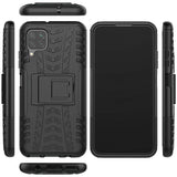 Sturzsichere, robuste Outdoor Handyhülle für Samsung Galaxy A12 / M12 in Schwarz