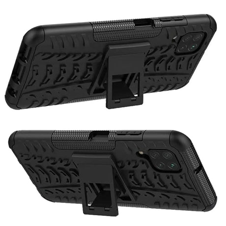 Sturzsichere, robuste Outdoor Handyhülle für Samsung Galaxy A12 / M12 in Schwarz