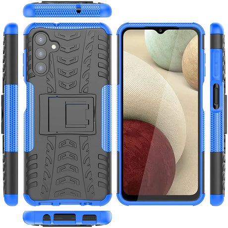 Sturzsichere, robuste Outdoor Handyhülle für Samsung Galaxy A14 4G / 5G in Blau