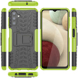 Sturzsichere, robuste Outdoor Handyhülle für Samsung Galaxy A14 4G / 5G in Grün