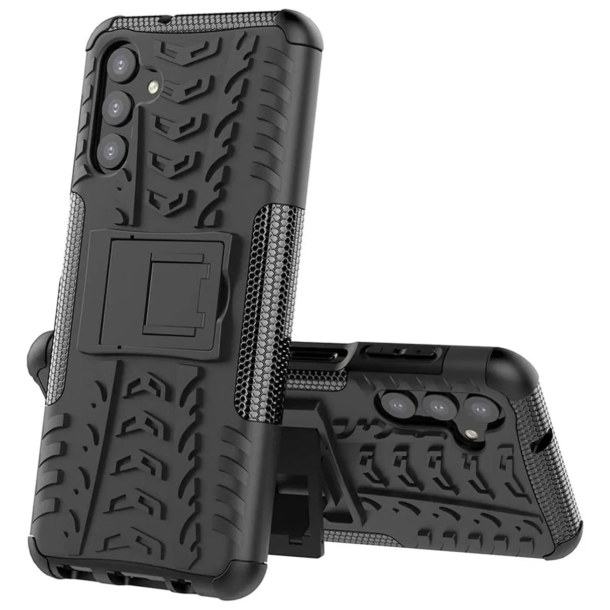 Sturzsichere, robuste Outdoor Handyhülle für Samsung Galaxy A14 4G / 5G in Schwarz