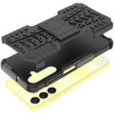 Sturzsichere, robuste Outdoor Handyhülle für Samsung Galaxy A15 4G / 5G in Schwarz