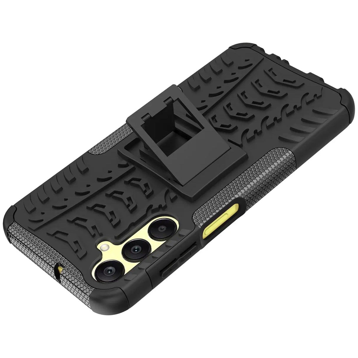 Sturzsichere, robuste Outdoor Handyhülle für Samsung Galaxy A15 4G / 5G in Schwarz