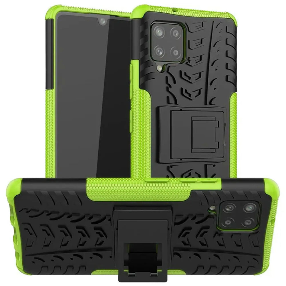 Sturzsichere, robuste Outdoor Handyhülle für Samsung Galaxy A22 4G / M32 / M22 in Grün