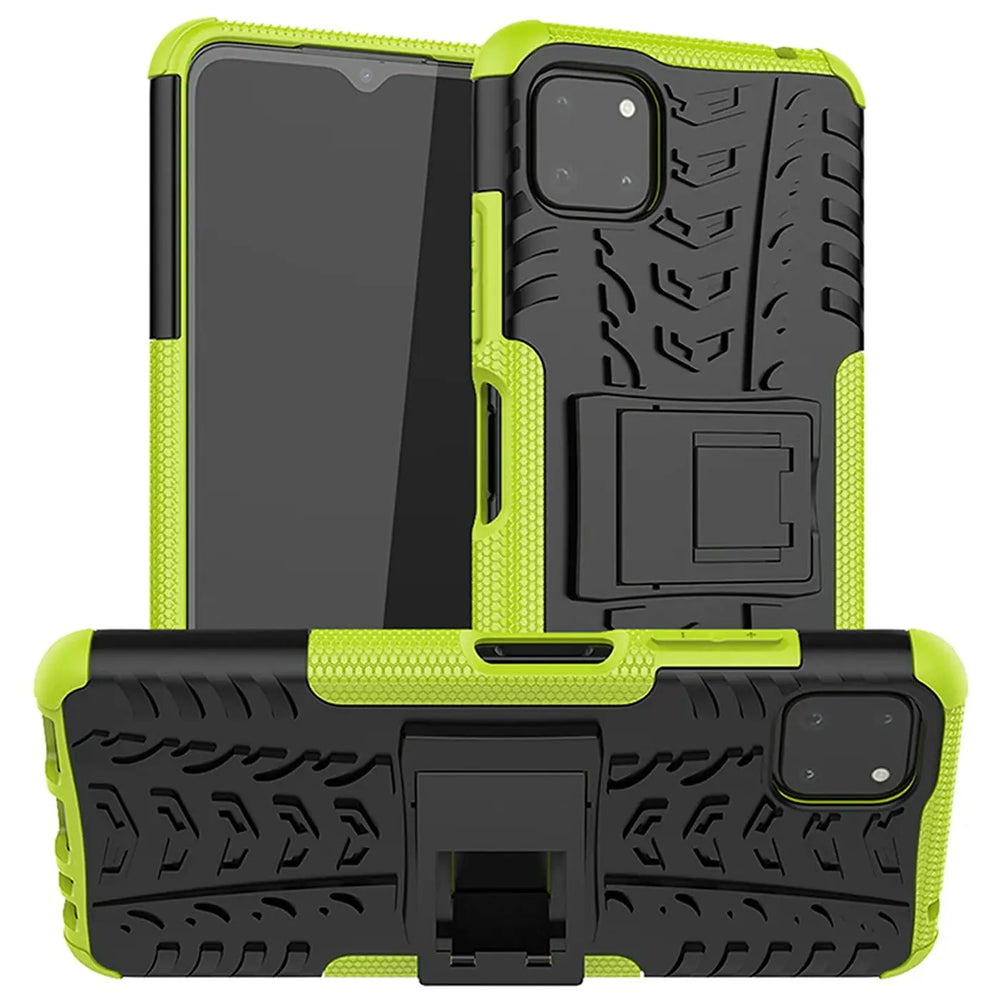Sturzsichere, robuste Outdoor Handyhülle für Samsung Galaxy A22 5G in Grün