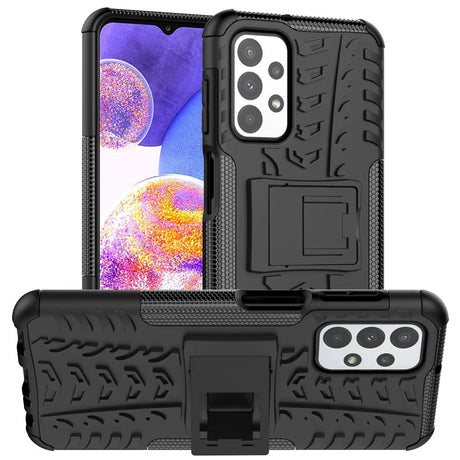 Sturzsichere, robuste Outdoor Handyhülle für Samsung Galaxy A23 5G in Schwarz