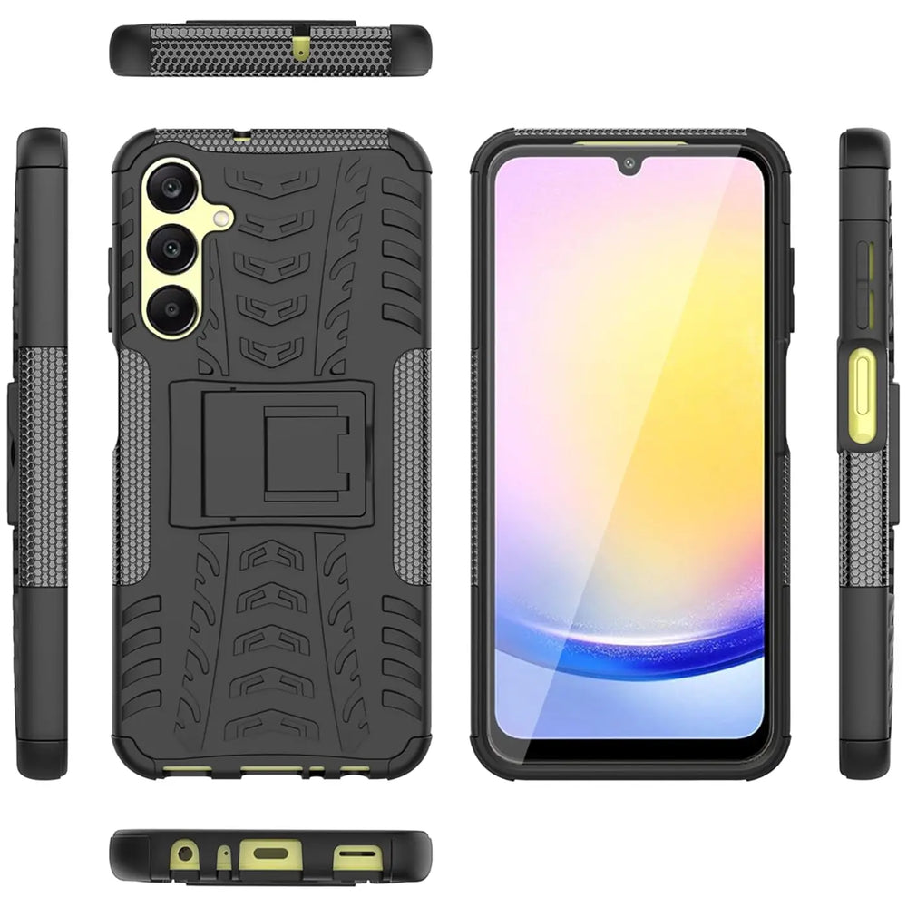 Sturzsichere, robuste Outdoor Handyhülle für Samsung Galaxy A26 5G in Schwarz