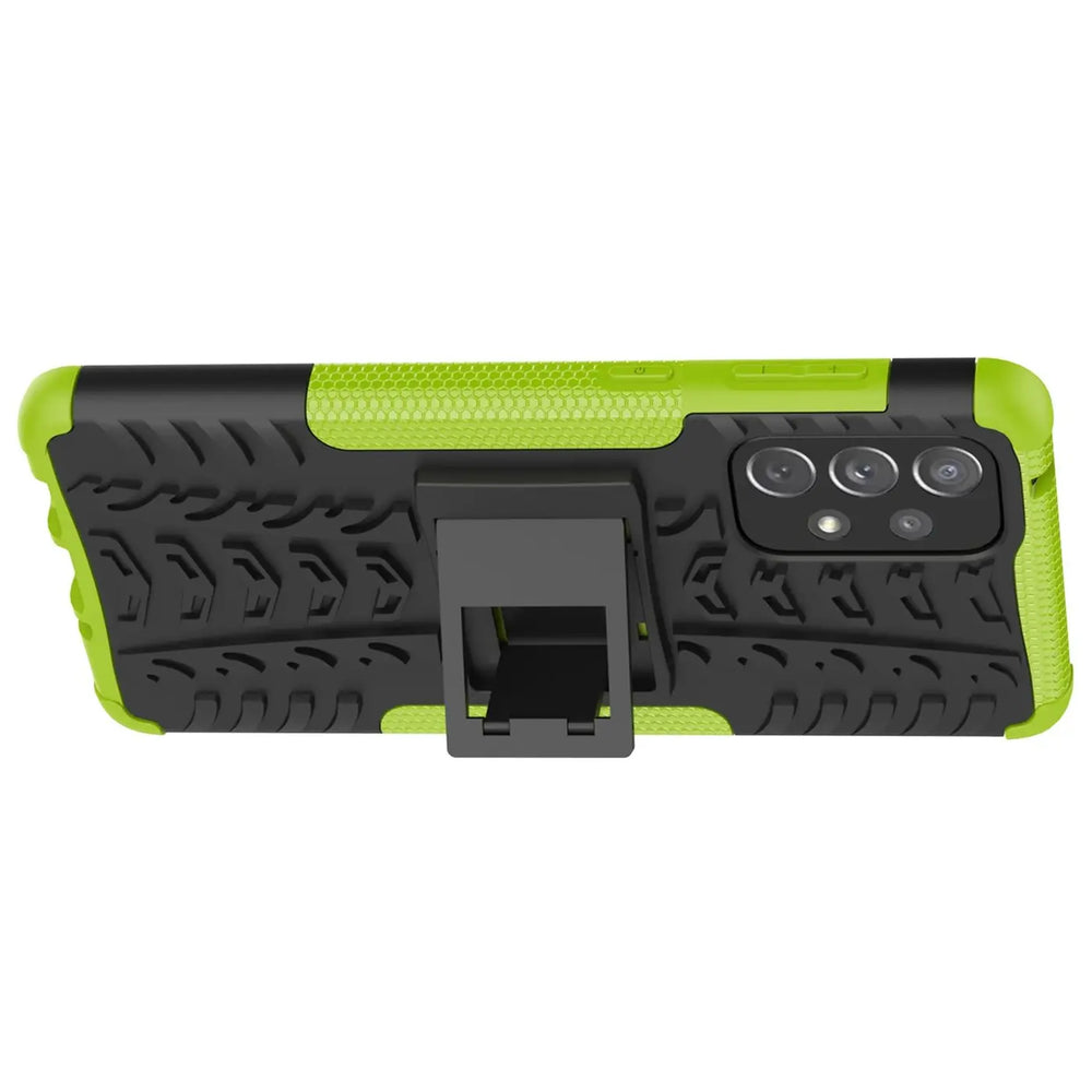 Sturzsichere, robuste Outdoor Handyhülle für Samsung Galaxy A33 5G in Grün