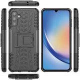 Sturzsichere, robuste Outdoor Handyhülle für Samsung Galaxy A34 5G in Schwarz