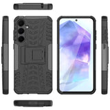 Sturzsichere, robuste Outdoor Handyhülle für Samsung Galaxy A35 5G in Schwarz