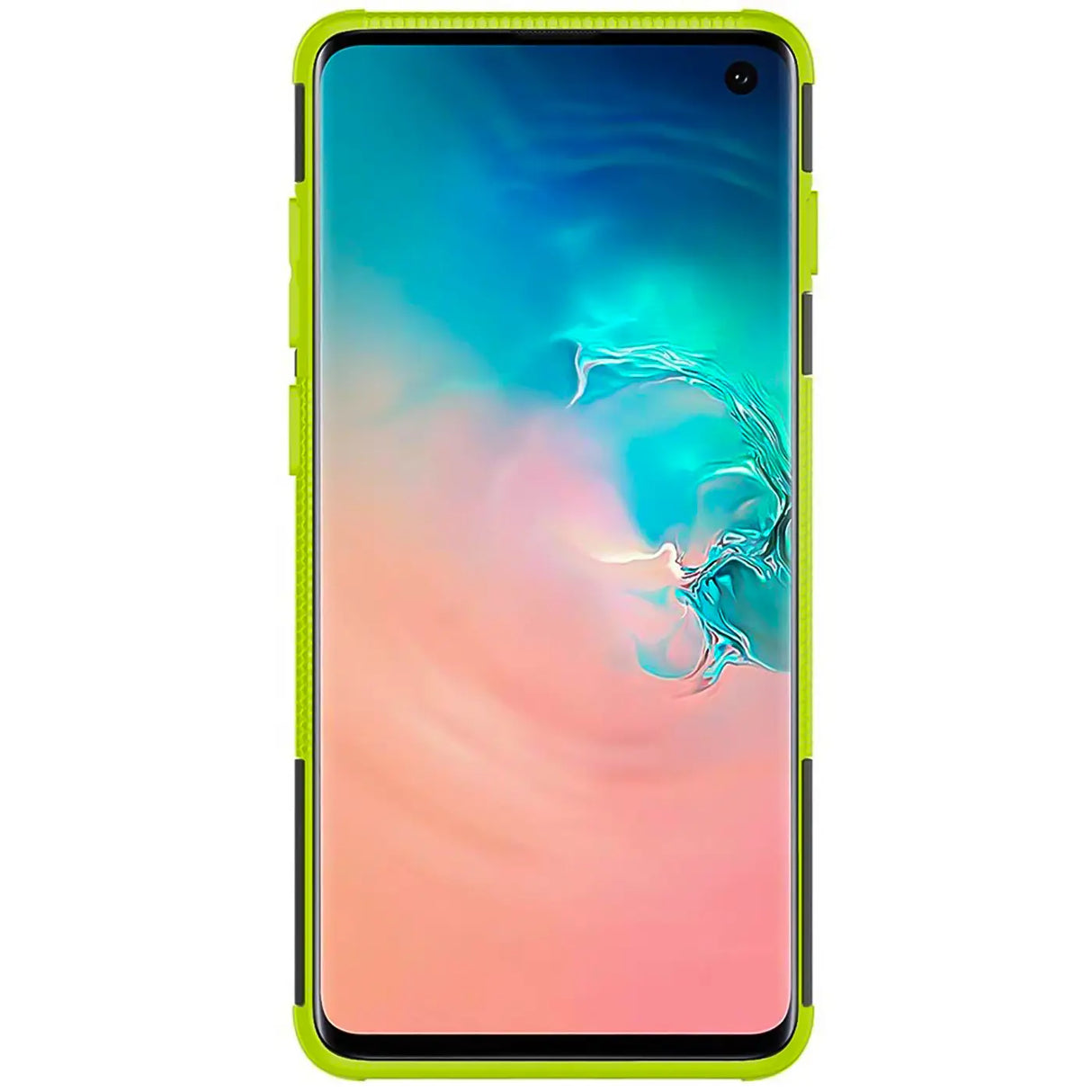 Sturzsichere, robuste Outdoor Handyhülle für Samsung Galaxy S10 in Grün