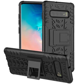 Sturzsichere, robuste Outdoor Handyhülle für Samsung Galaxy S10 in Schwarz
